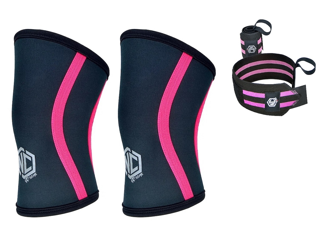 Kit Joelheira 7mm Nc Extreme ( Par ) + Munhequeira (Par)