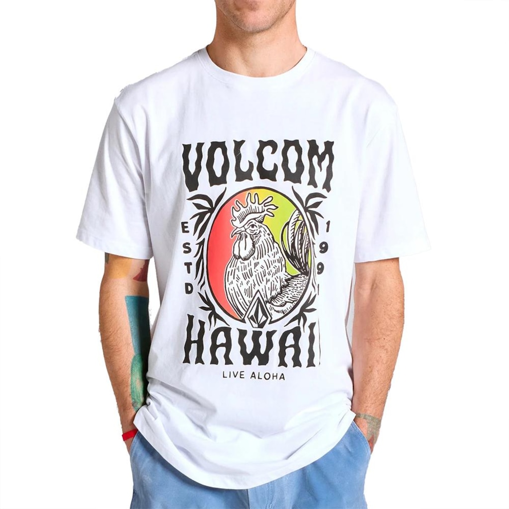 Camiseta Volcom Aloha Rooster SM25 - Masculina