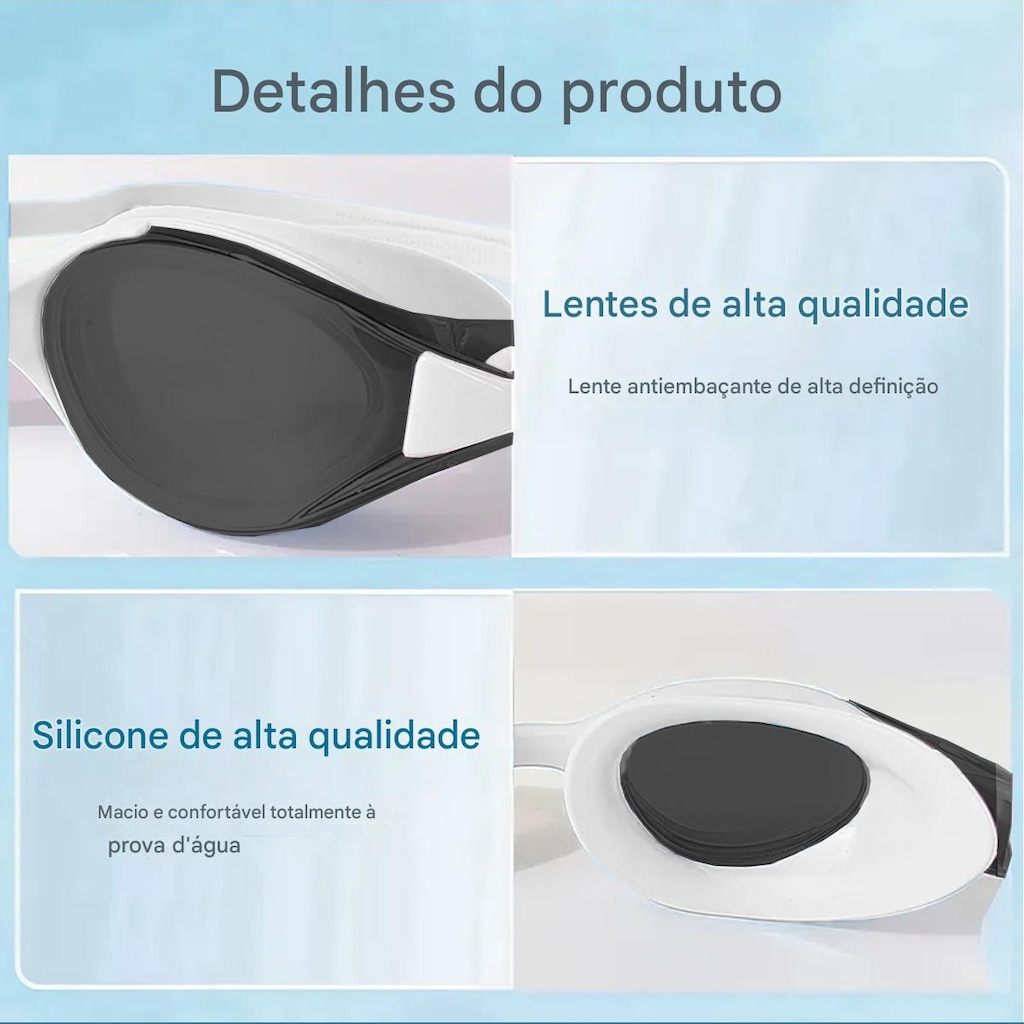 Imagem 4 do produto Óculos de Natação Gold Sports Speed Performance 9.0 High Definition - Adulto