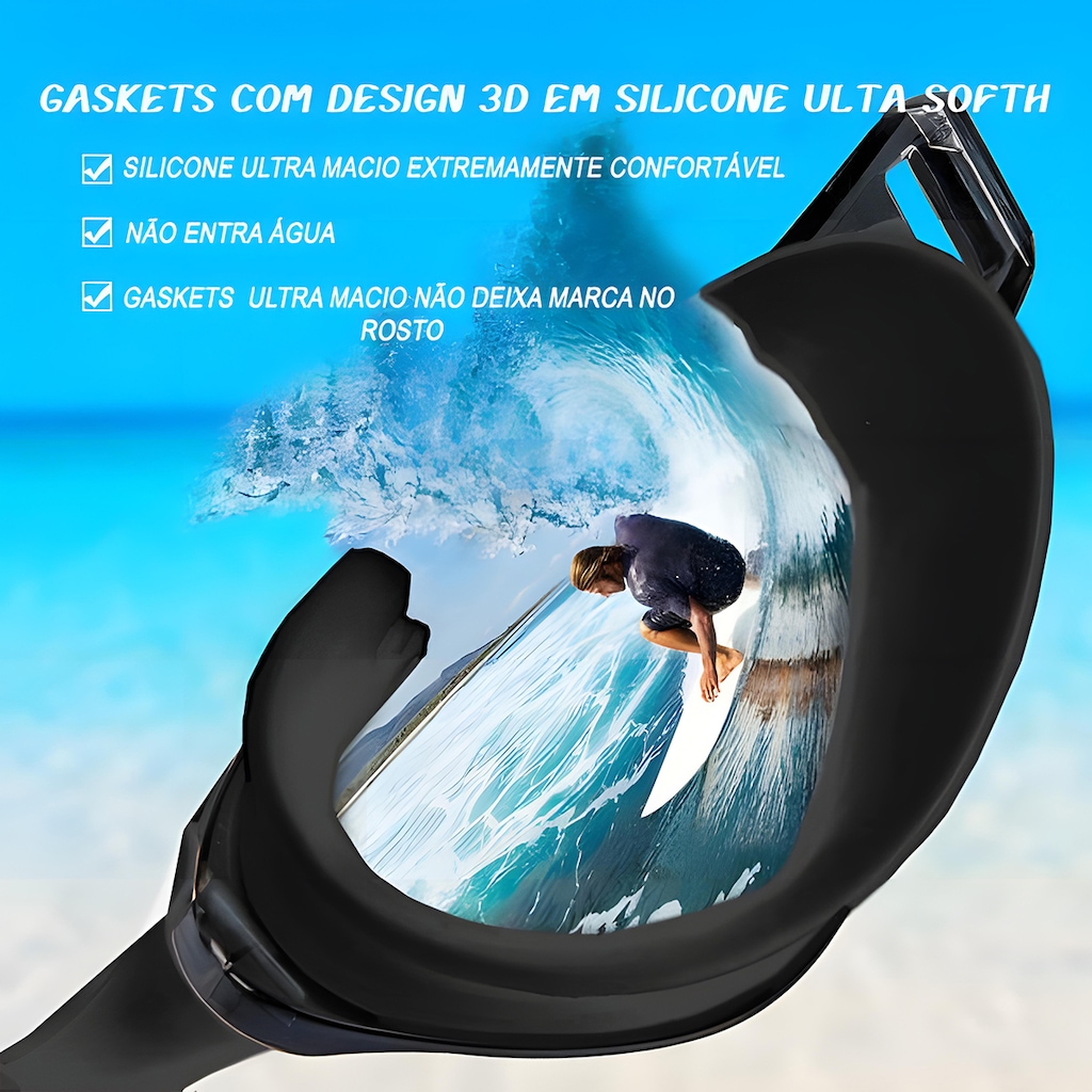 Imagem 5 do produto Óculos de Natação Gold Sports Speed Performance 9.0 High Definition - Adulto