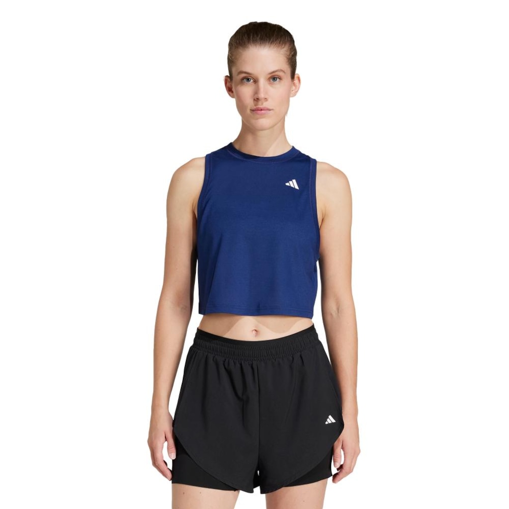Camiseta Regata Treino adidas Boxy Essentials Workout - Feminina