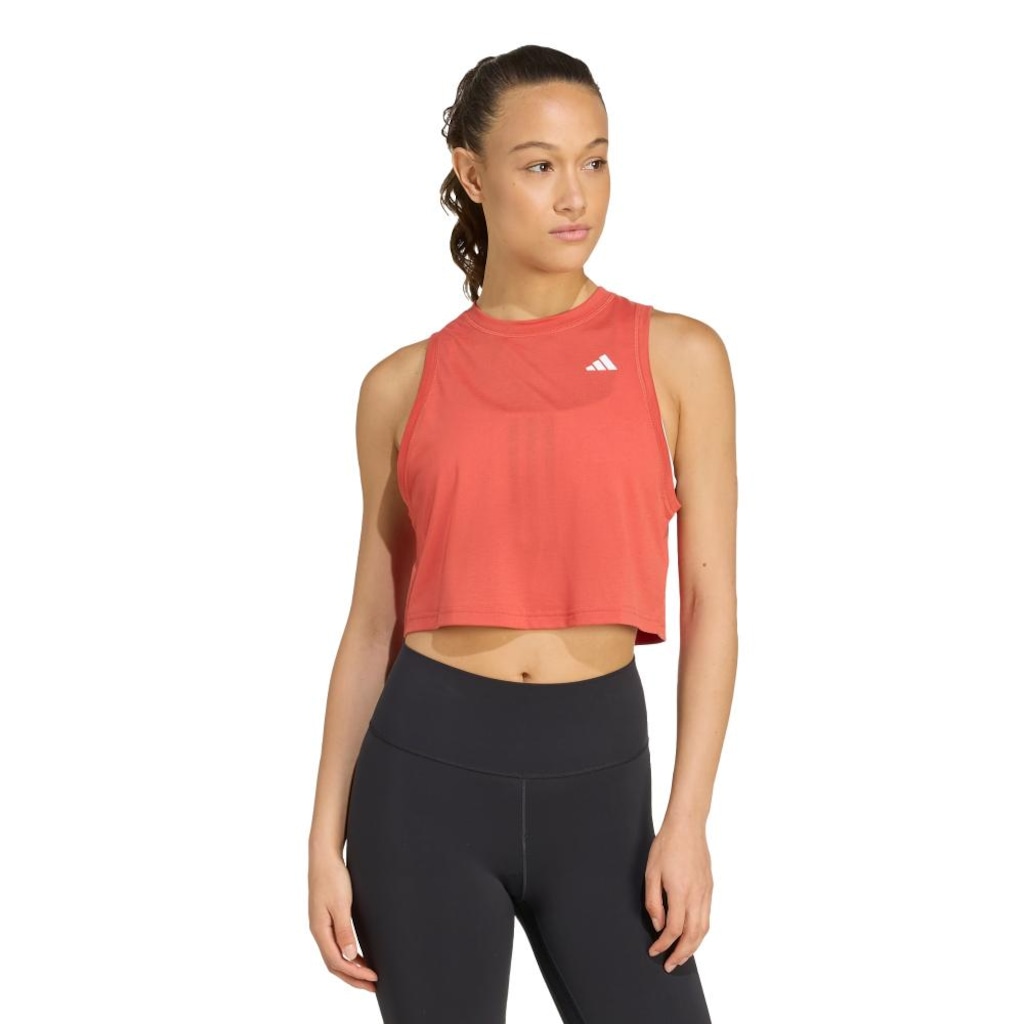 Camiseta Regata Treino adidas Boxy Essentials Workout - Feminina