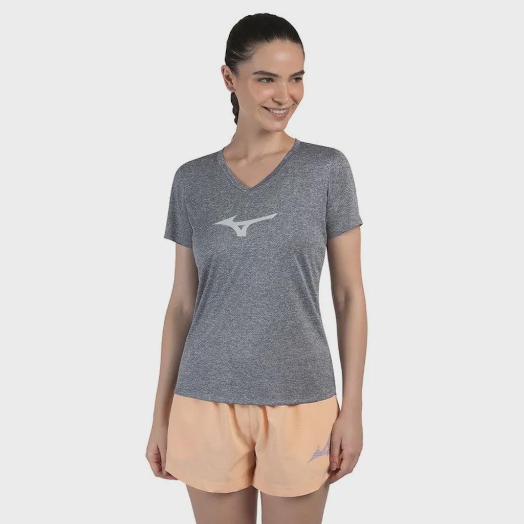 Camiseta Mizuno Big Logo Corrida - Feminina