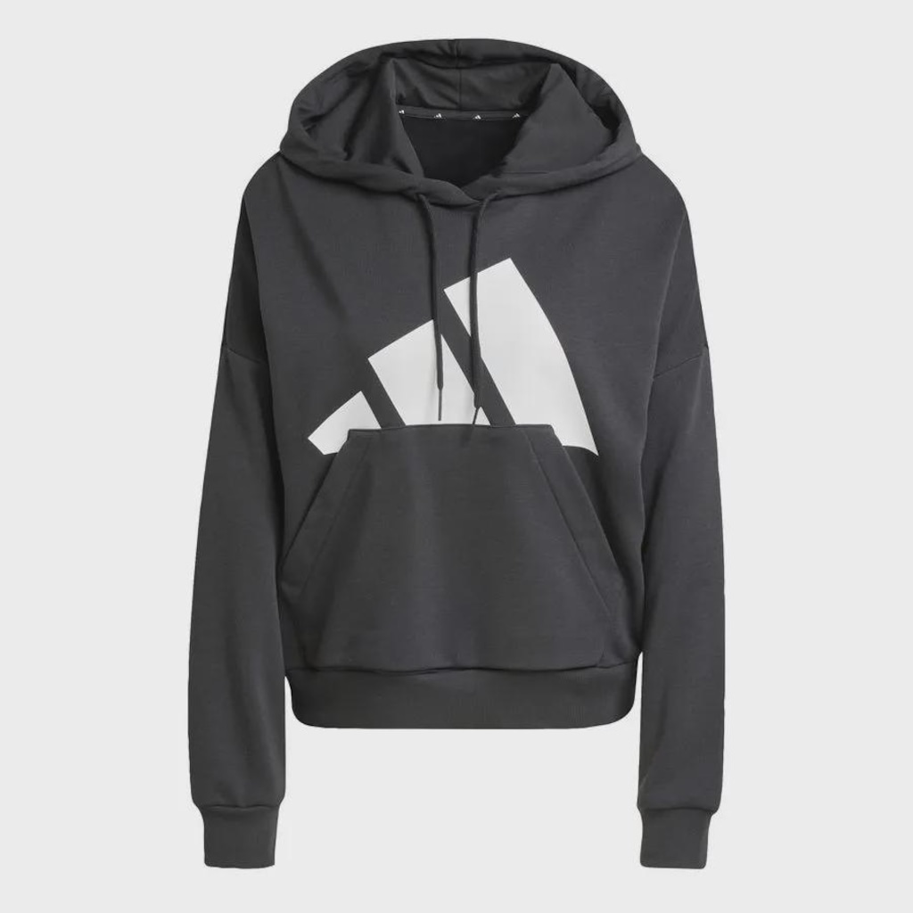 Blusão de Moletom Capuz adidas Essentials Big Logo French Terry Loose - Feminino