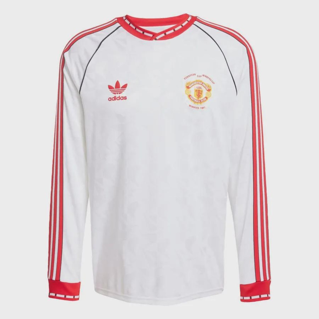 Camisa Manga Longa Manchester United MUFC A Jsy 91 adidas - Masculina