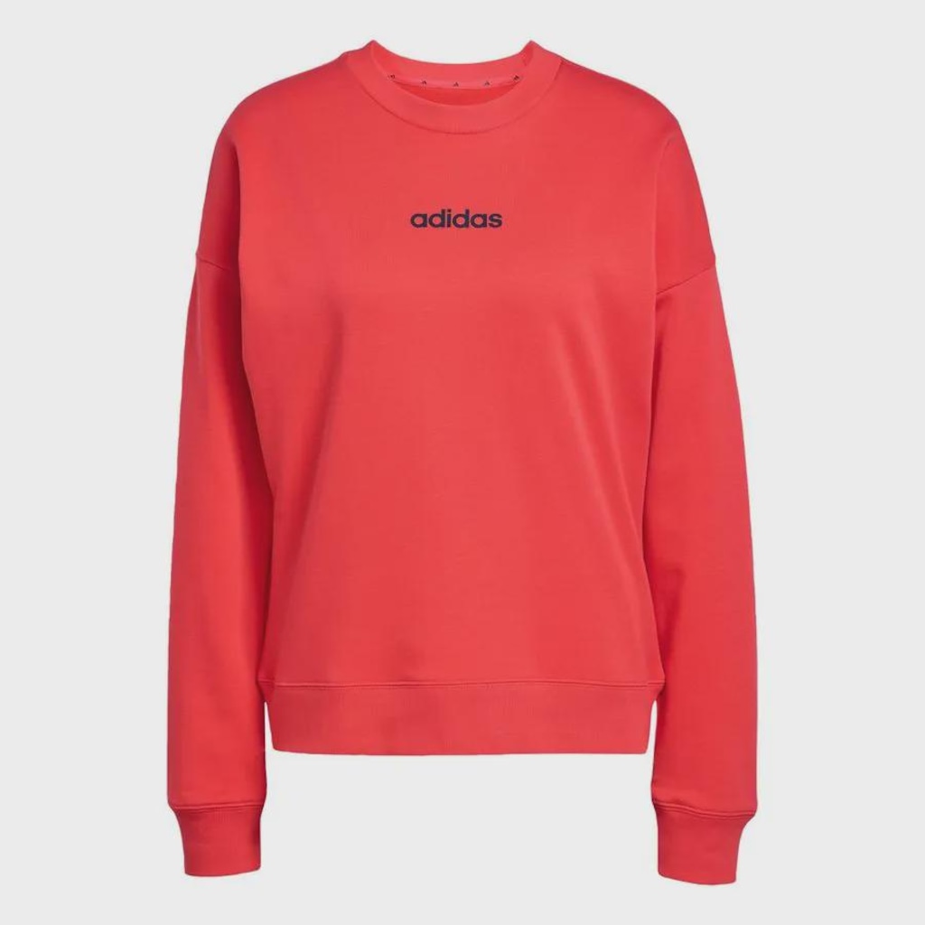 Blusão de Moletom adidas W Lin Ft Swt -Feminino
