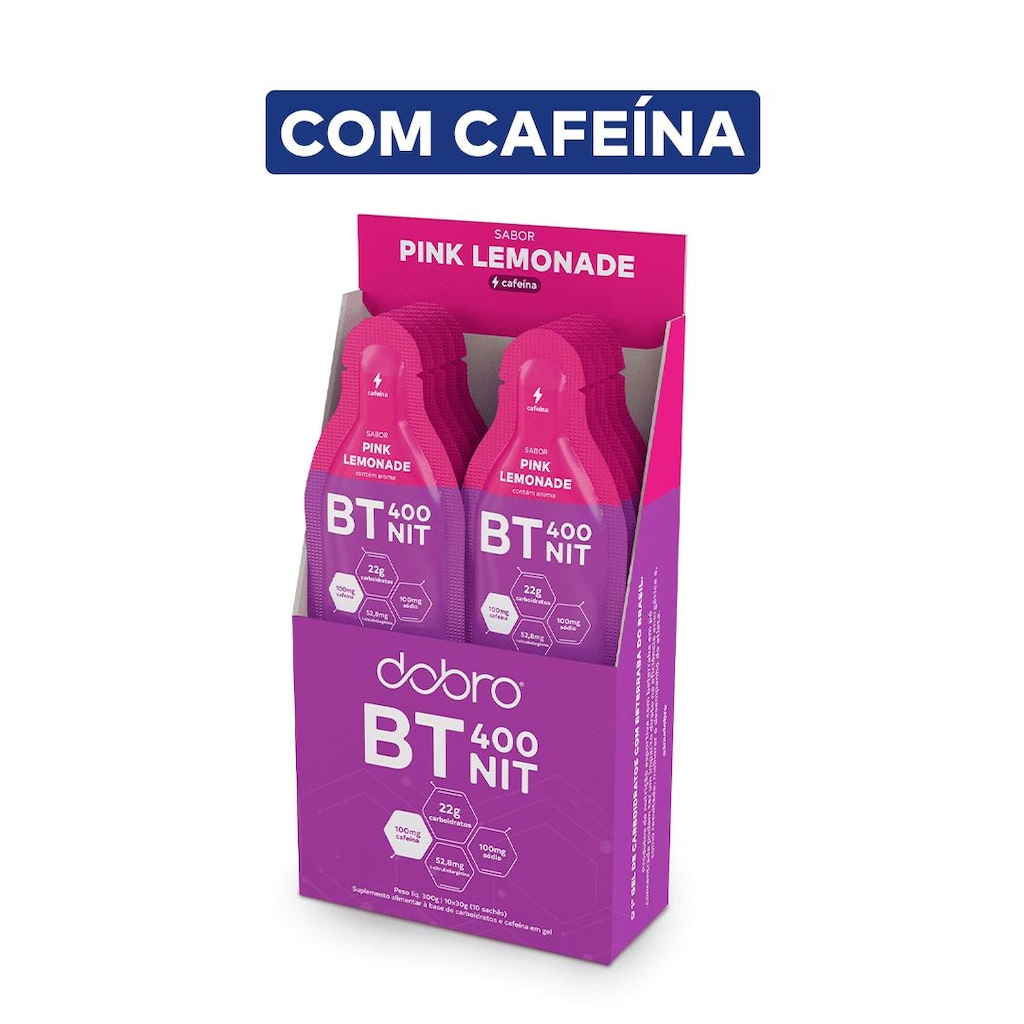 Bt 400 Dobro Nitrato Gel Com Lcitrulinilarginina Sabor Pink Lemonade 10 Unidades 30g
