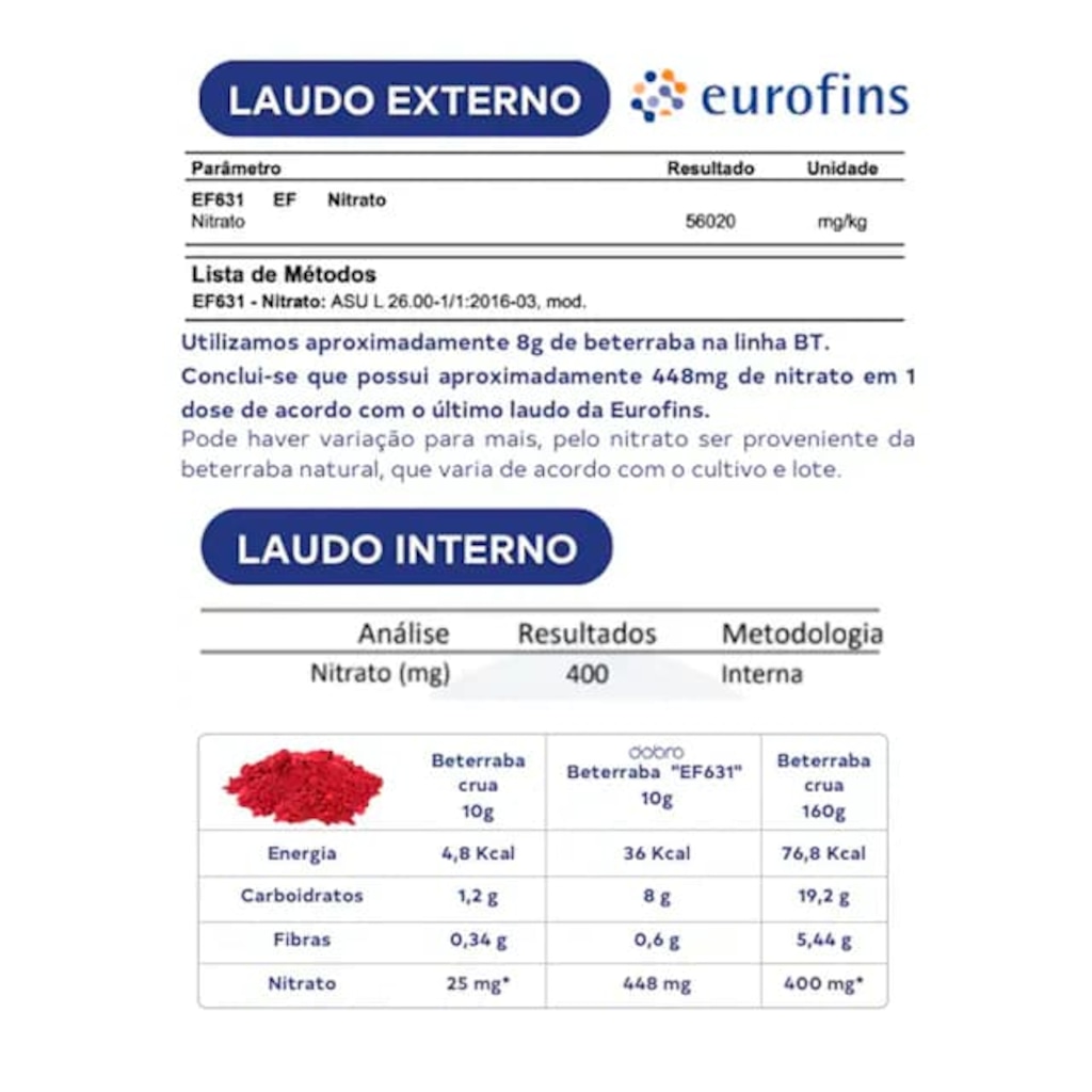 Imagem 3 do produto Bt 400 Dobro Nitrato Sabor Redberry - 450g