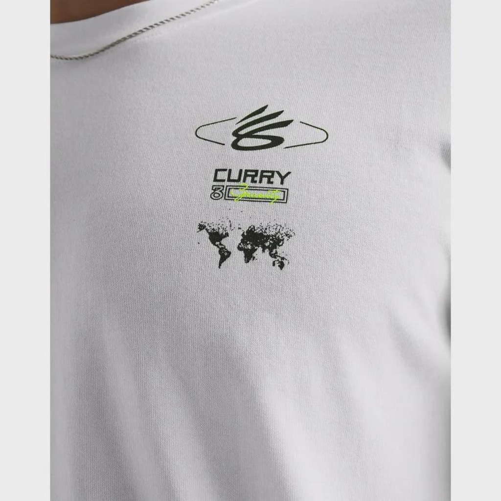 Imagem 4 do produto Camiseta Manga Longa Under Armour Curry Verbiage Basquete - Masculina