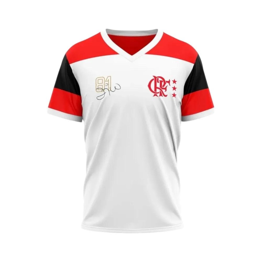 Camiseta Braziline Flamengo Zico Retro - Infantil