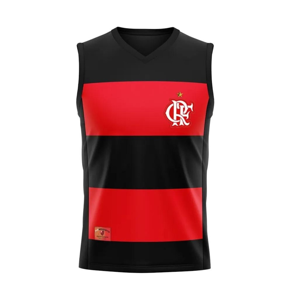 Camiseta Regata Braziline Flamengo Hoop Crf Dec. V - Masculina