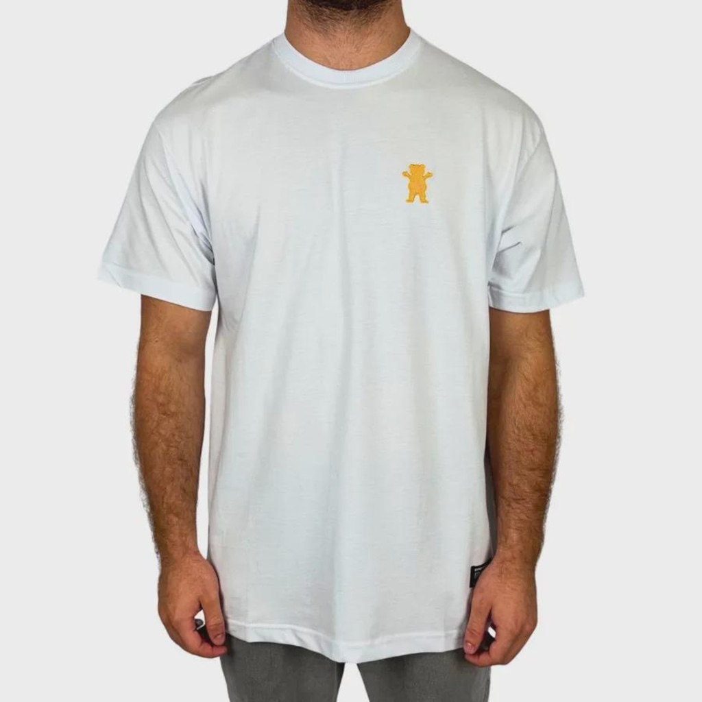 Camiseta Grizzly Mini Og Bear Bordado - Masculina