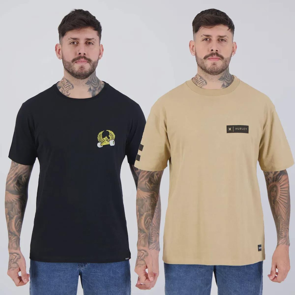 Camiseta Hurley - 2 Unidades - Masculina