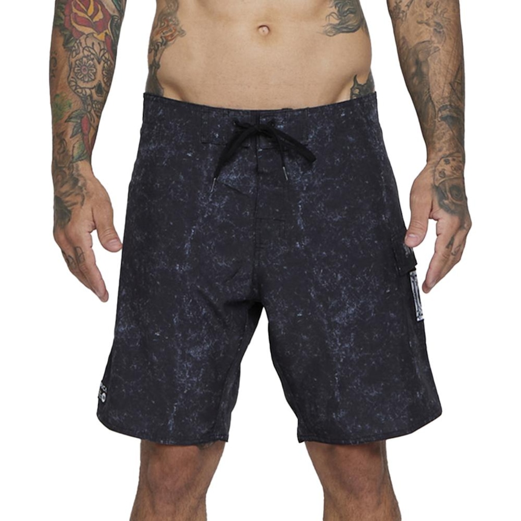 Bermuda RVCA Benj Skull 18" SM25 - Masculina