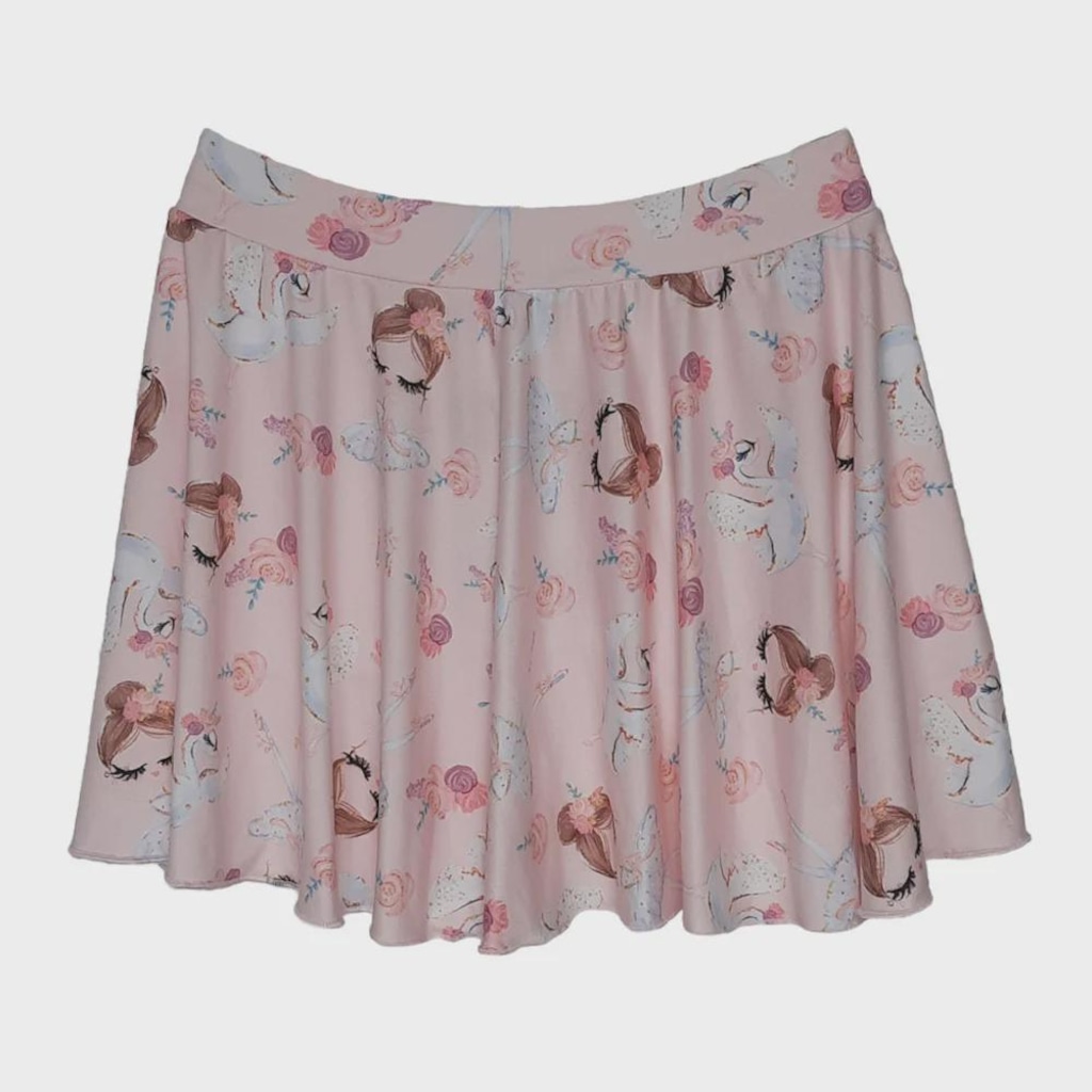 Saia Ballet Vya Fit Gode Estampada - Infantil