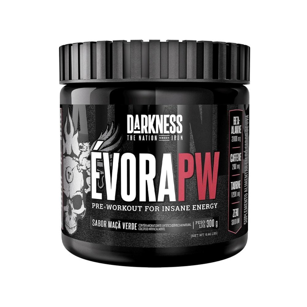 Pré Treino Darkness Evora Maçã Verde - 300g