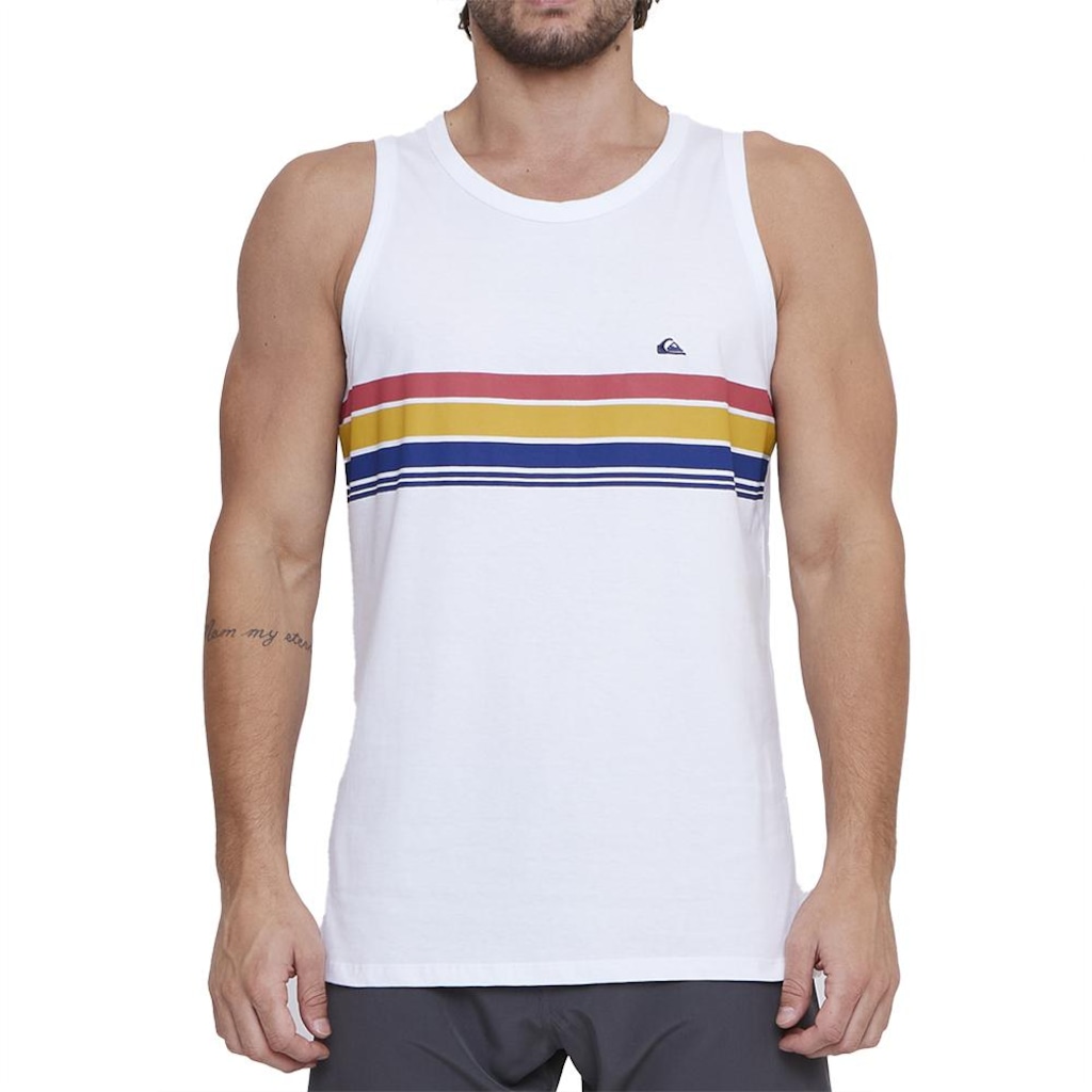 Camiseta Regata Quiksilver Everyday Stripe - Masculina