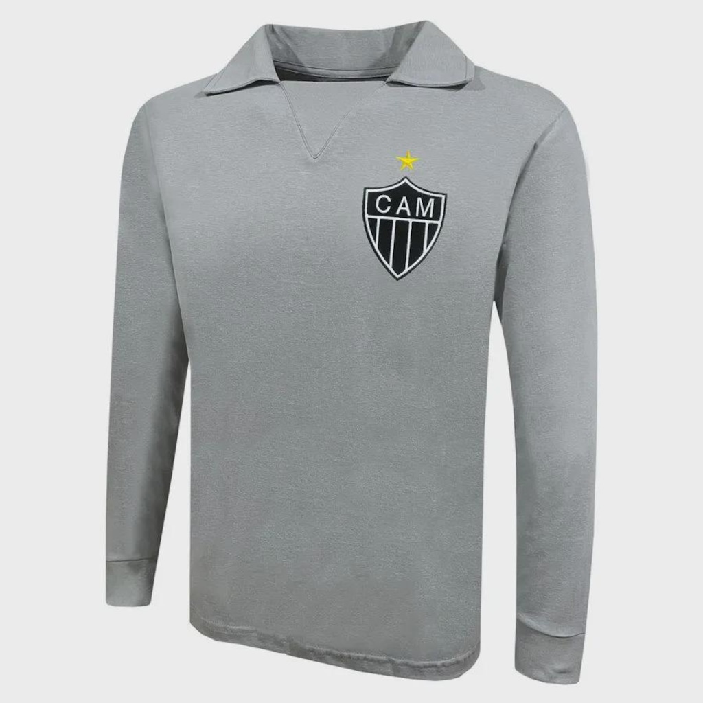 Imagem 2 do produto Camiseta Manga Longa do Atlético Mineiro 1980's Goleiro Liga Retro - Masculina