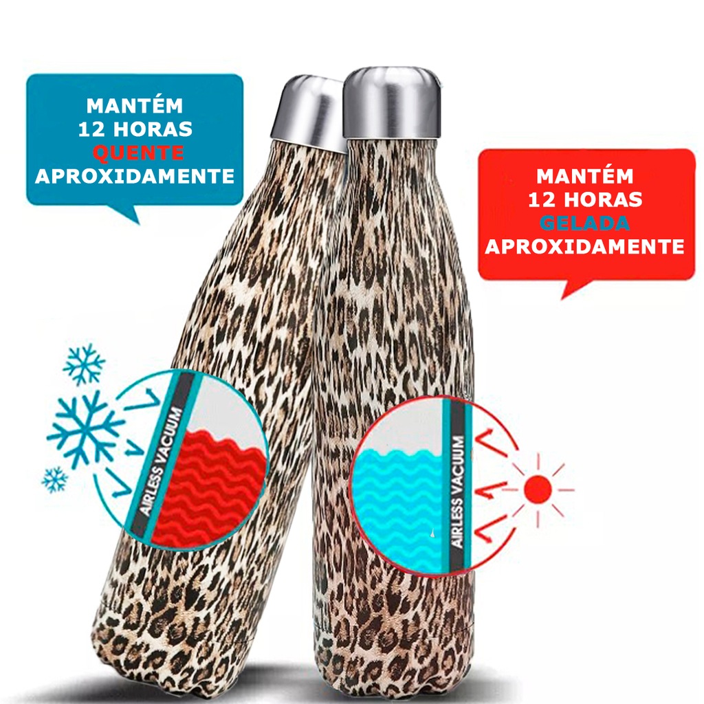 Imagem 3 do produto Garrafa Térmica em Inox Gold Sports Sublimada - 500 ml