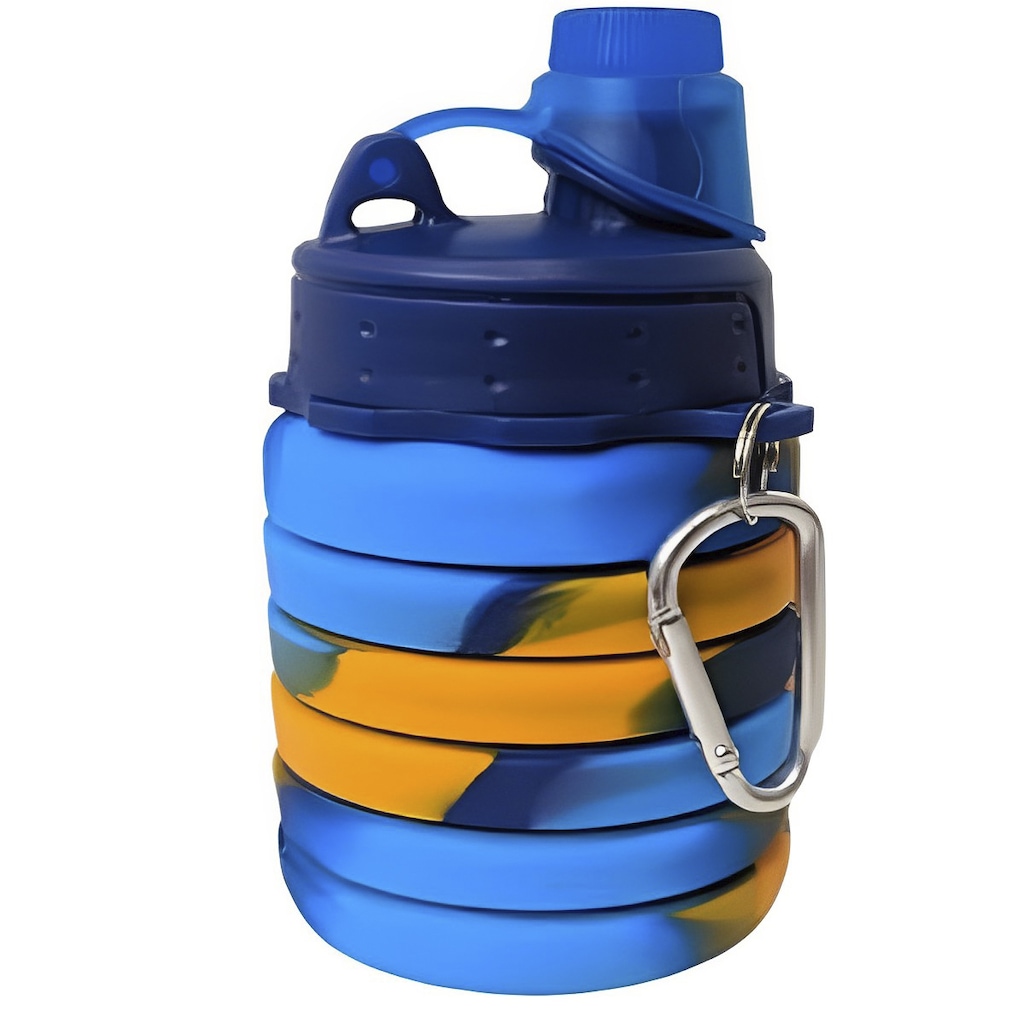 Garrafa Silicone Gold Sports Retrátil Dobrável Traill - 500ml