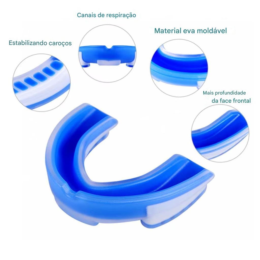 Imagem 3 do produto Protetor Bucal Gold Sports Profissional Fit Iii com Caixa