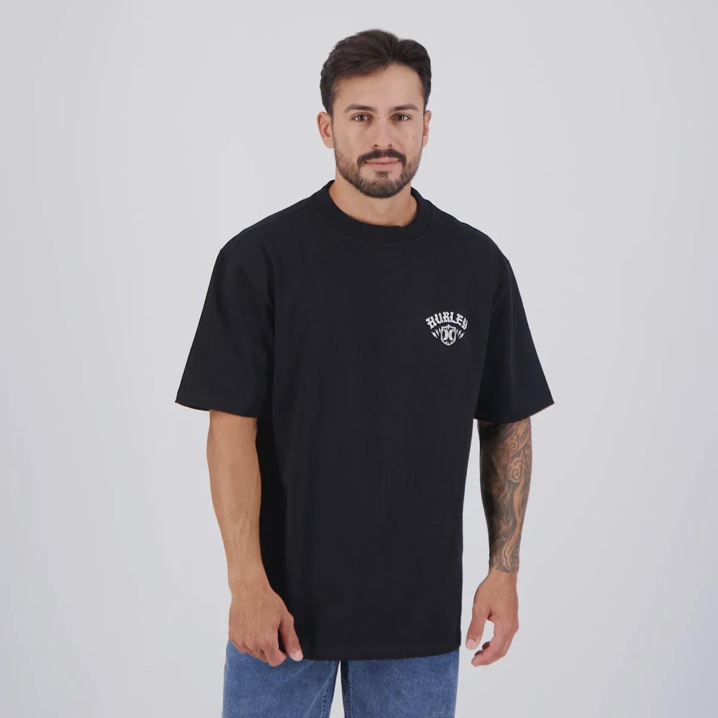 Camiseta Hurley Brasão - Masculina