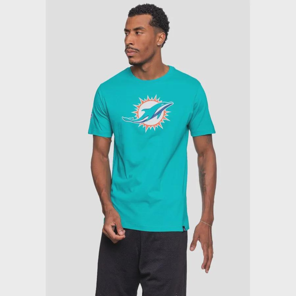 Imagem 3 do produto Camiseta NFL Logo Miami Dolphins - Masculina