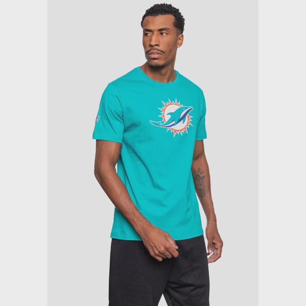 Imagem 4 do produto Camiseta NFL Logo Miami Dolphins - Masculina