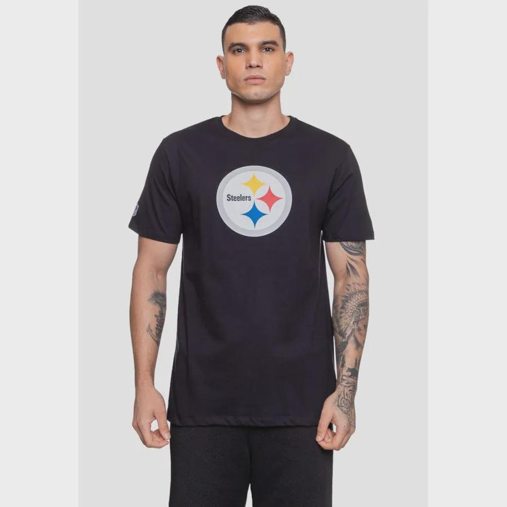 Camiseta NFL Logo Pittsburgh Steelers - Masculina