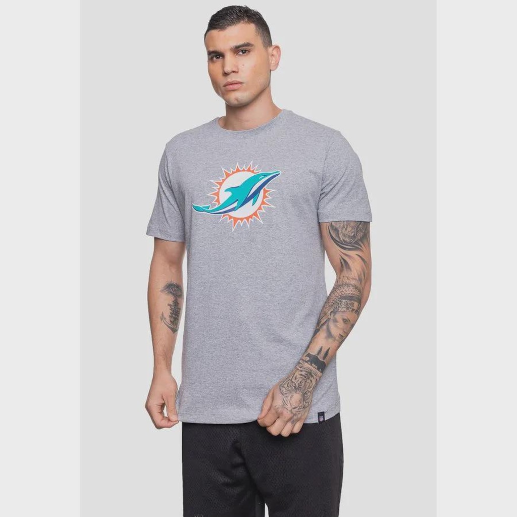 Imagem 3 do produto Camiseta NFL Logo Miami Dolphins - Masculina
