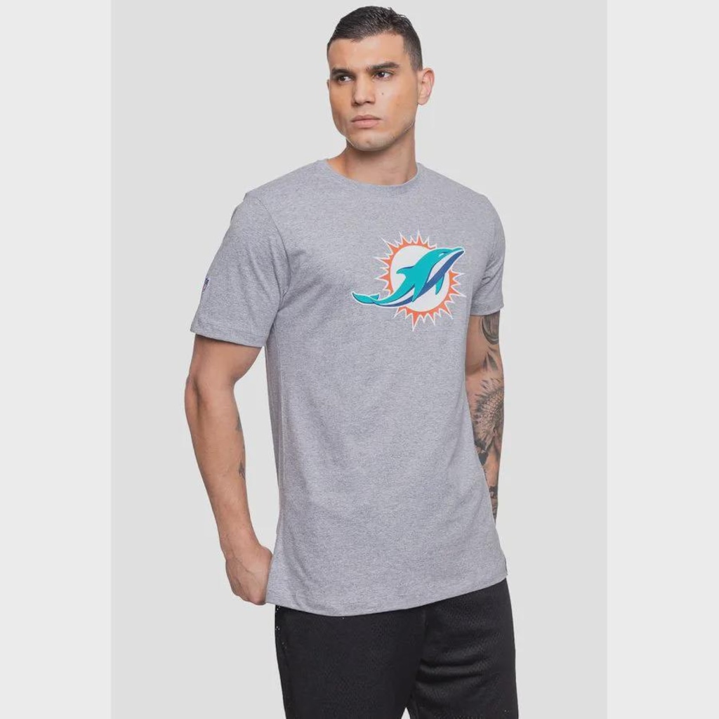 Imagem 4 do produto Camiseta NFL Logo Miami Dolphins - Masculina
