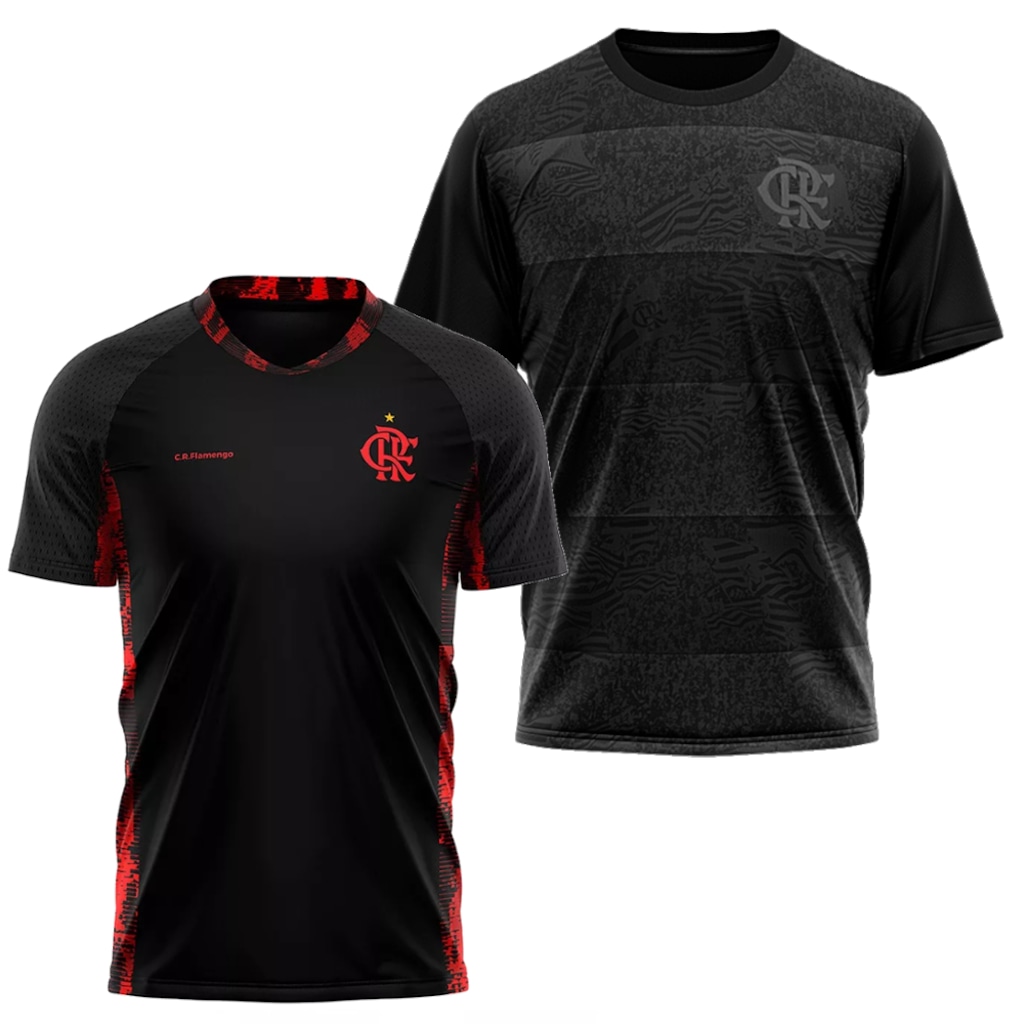 Camisa do Flamengo Blood + Camisa Confirm Braziline - Masculina