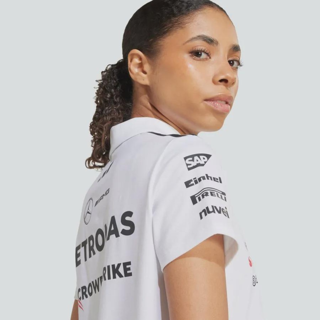 Imagem 4 do produto Camisa Polo adidas Mercedes Amg Petronas Fórmula 1 Team - Feminina