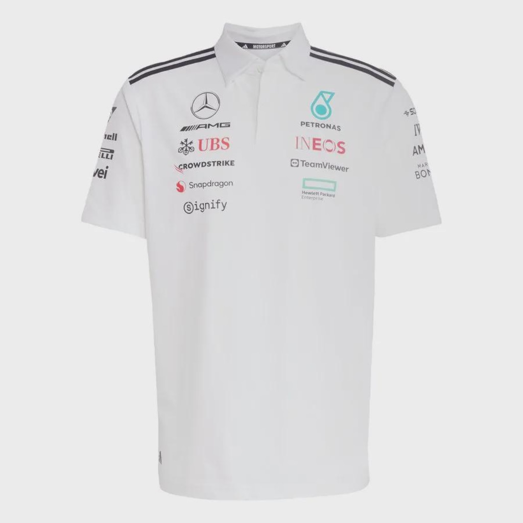 Camisa Polo Mercedes Amg Petronas Fórmula 1 Team adidas - Masculina