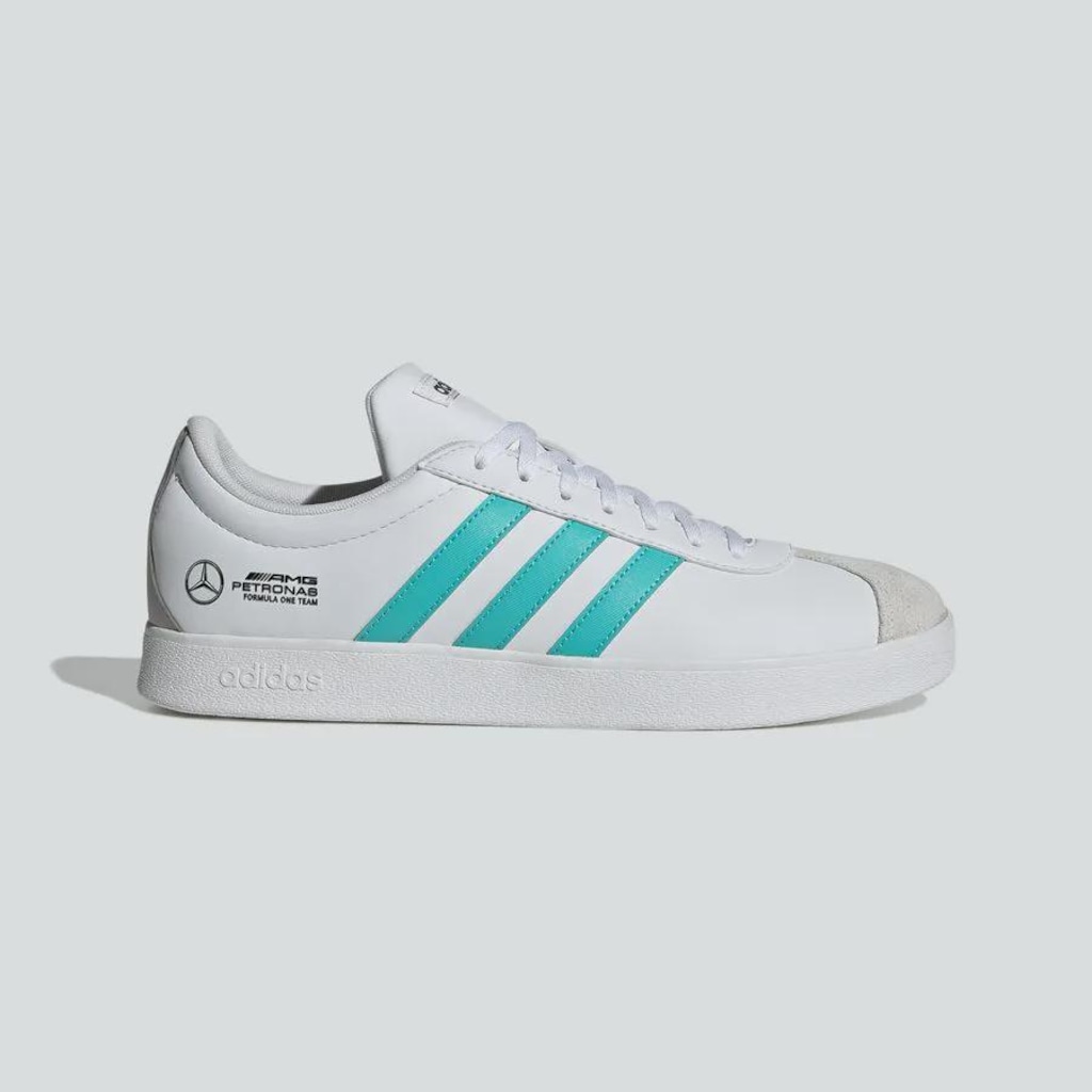 正規品 Mercedes AMG petronas adidas Tênis adidas Vl Court Base Mercedes Amg Petronas Fórmula One Team