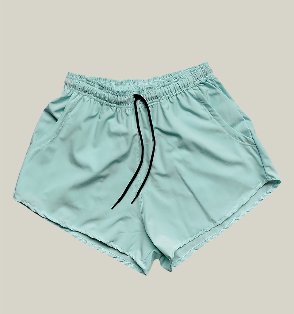 Shorts Praia Elastano Premium WSS Basic Água - Feminino