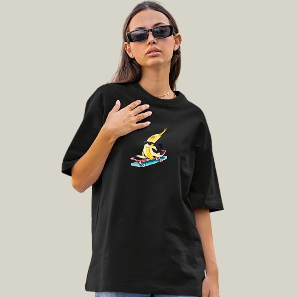 Camiseta Oversized Prime Radical Banana WSS - Feminina