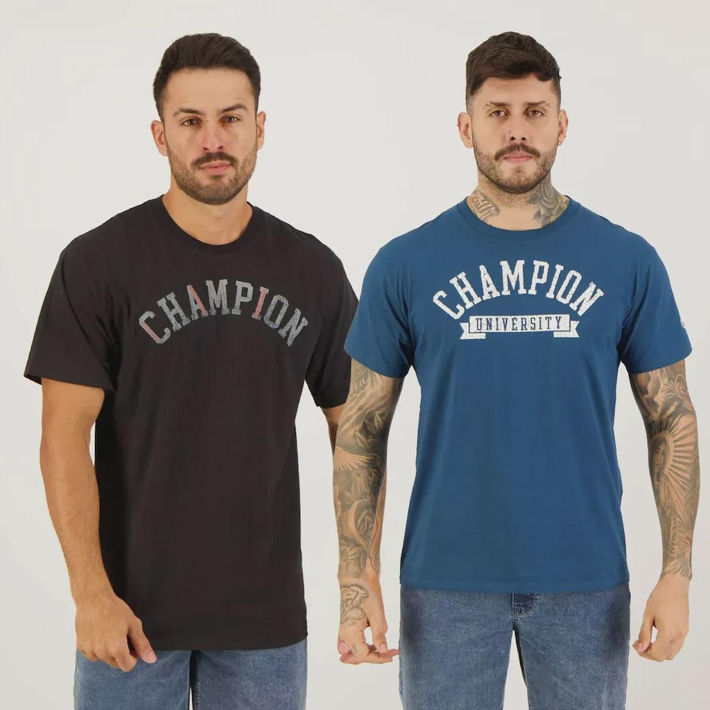 Camiseta Champion - 2 Unidades - Masculina