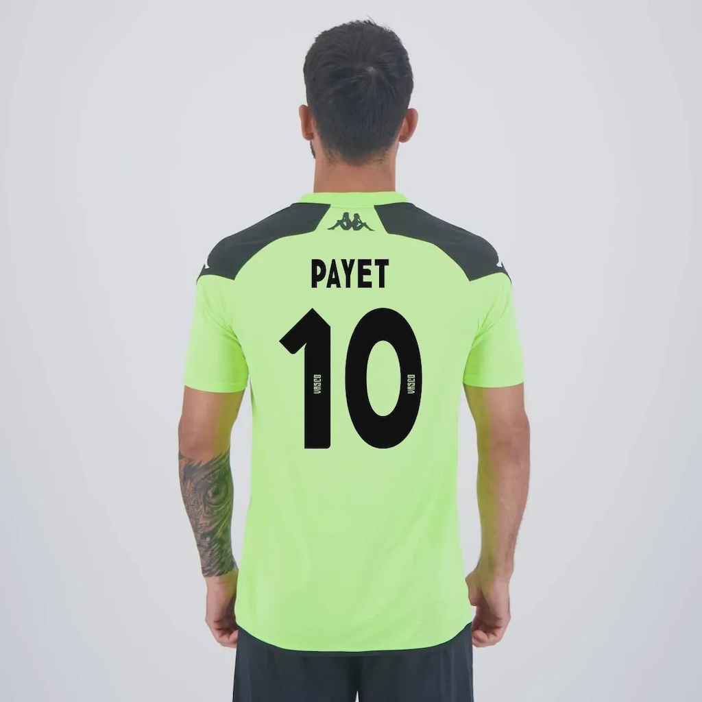 Camisa do Vasco Treino Atleta 2024 10 Payet Kappa - Masculina
