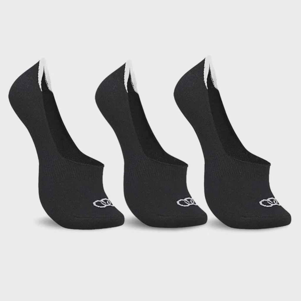 Meia Invisível Olympikus Ultra - 3 Pares - Masculina