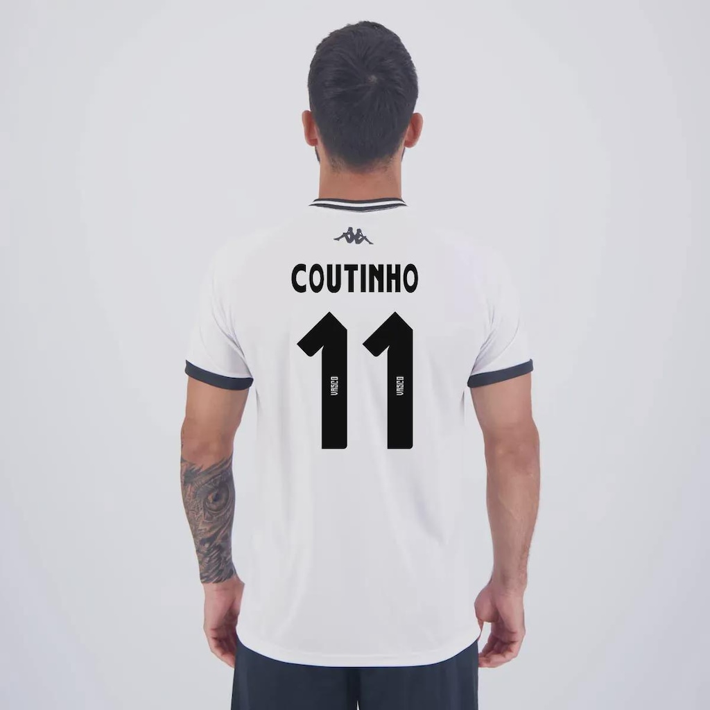 Camisa do Vasco Kappa Supporter New E 11 Coutinho - Masculina
