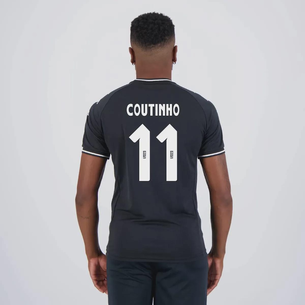 Camisa do Vasco Kappa Supporter 2024 11 Coutinho - Masculina