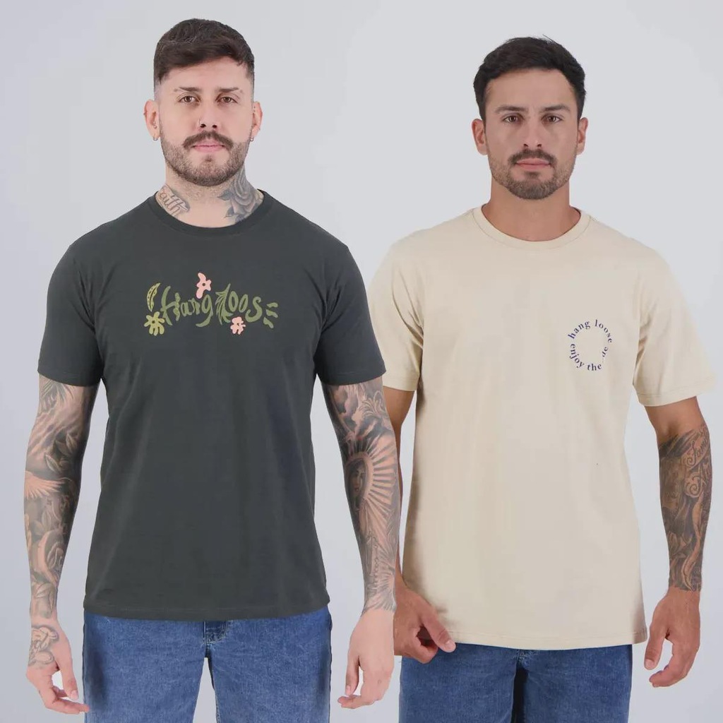 Kit 2 Camisetas Hang Loose - Masculina