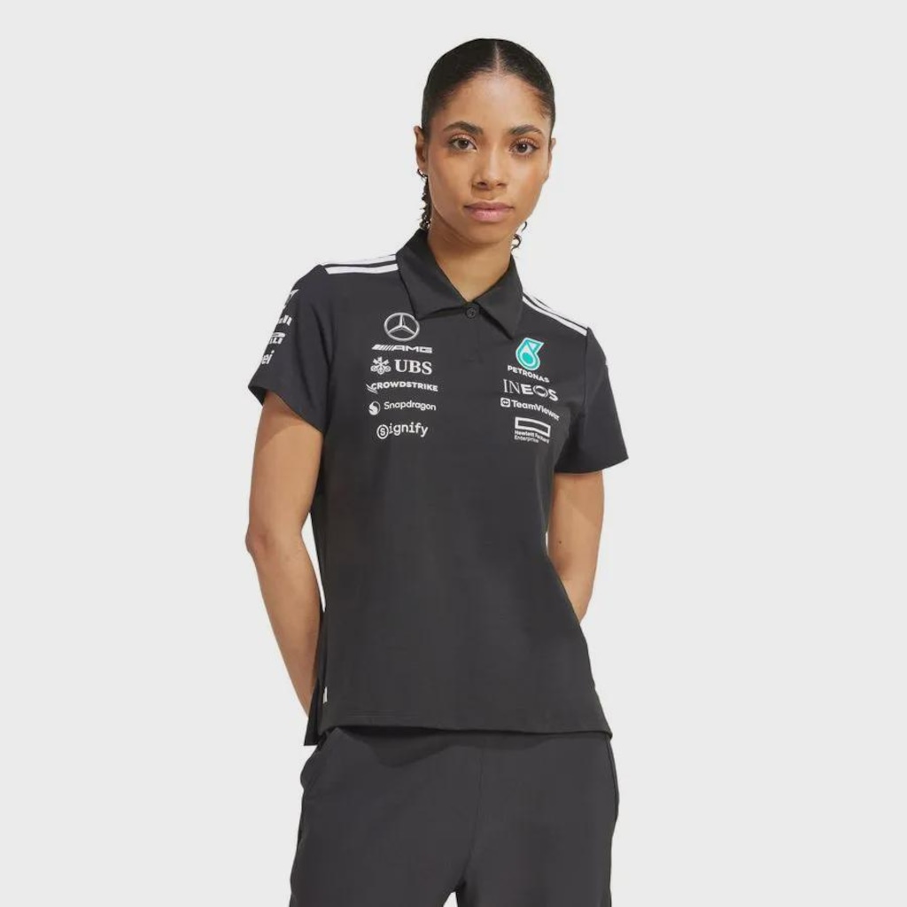 Imagem 2 do produto Camisa adidas Polo Mercedes AMG Petronas Fórmula 1 Team - Feminina