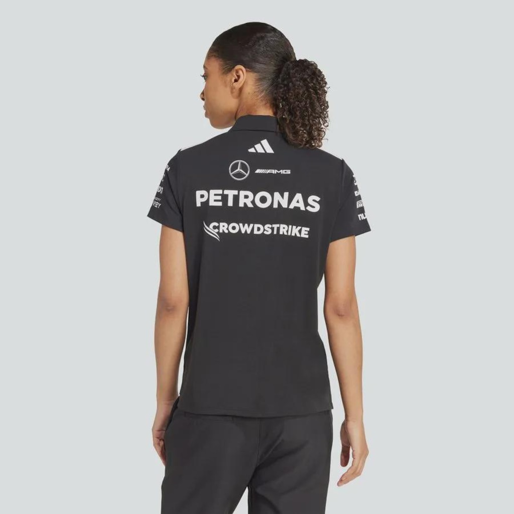 Imagem 4 do produto Camisa adidas Polo Mercedes AMG Petronas Fórmula 1 Team - Feminina