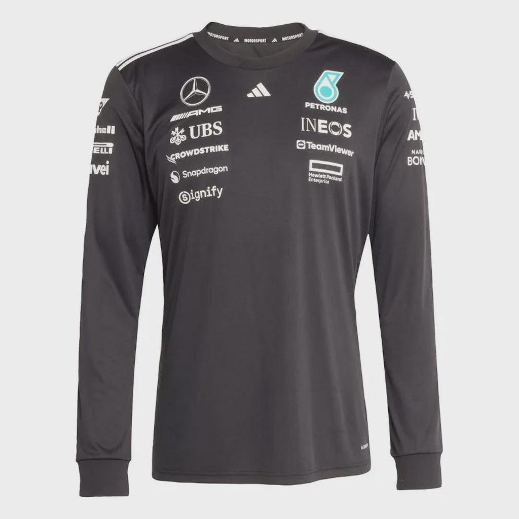 Camiseta Manga Longa adidas Driver Mercedes AMG Petronas Formula One Team - Masculina