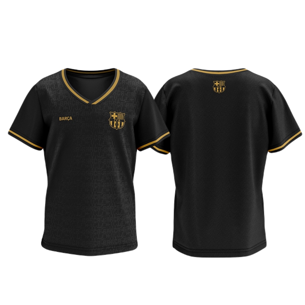 Imagem 3 do produto Camisa Barcelona Braziline Tucker Gold - Infantil