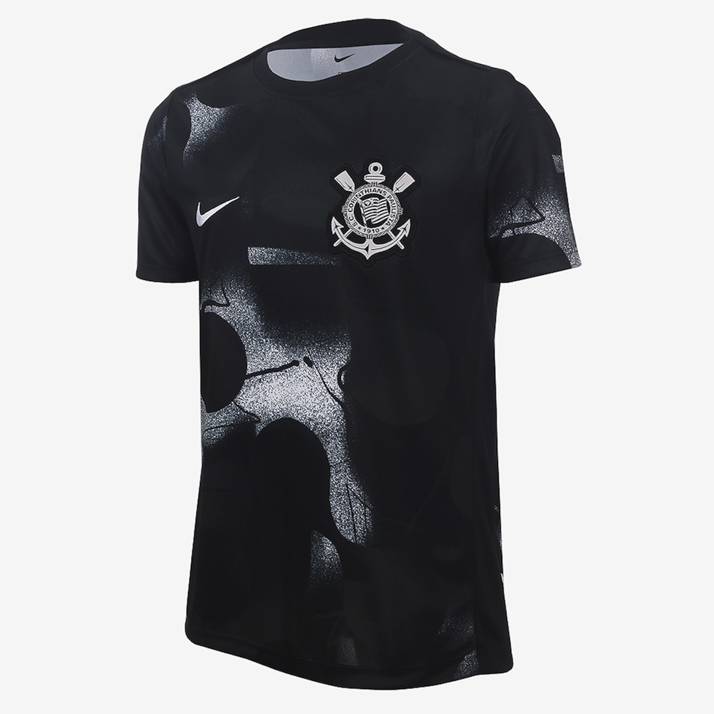Imagem 1 do produto Camiseta do Corinthians 2025 Nike Pré Jogo - Infantil