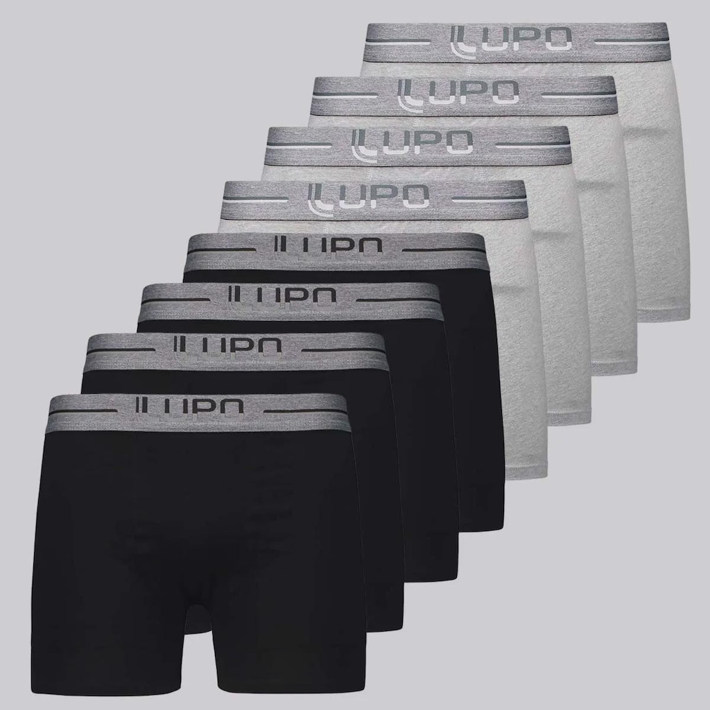Cueca Boxer Lupo Anatomic Shape - 8 Unidades - Masculina