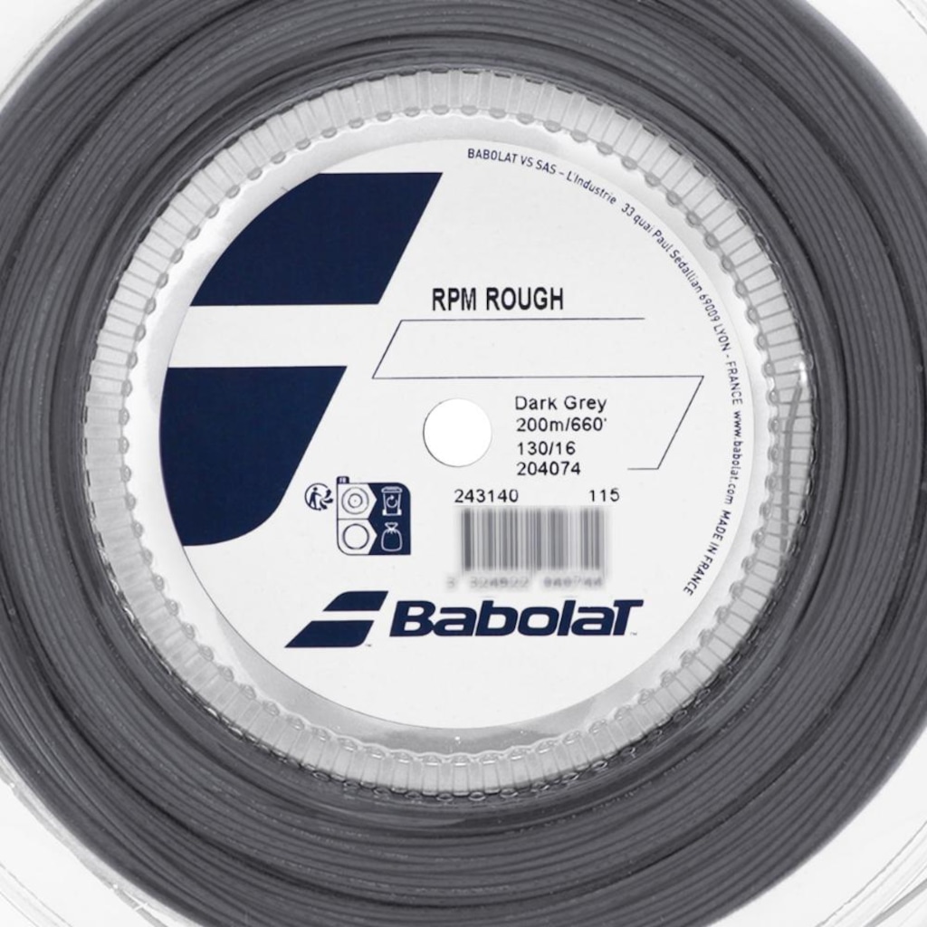 Imagem 2 do produto Corda Babolat Rpm Rough 16l 1.30mm Rolo com 200 Metros